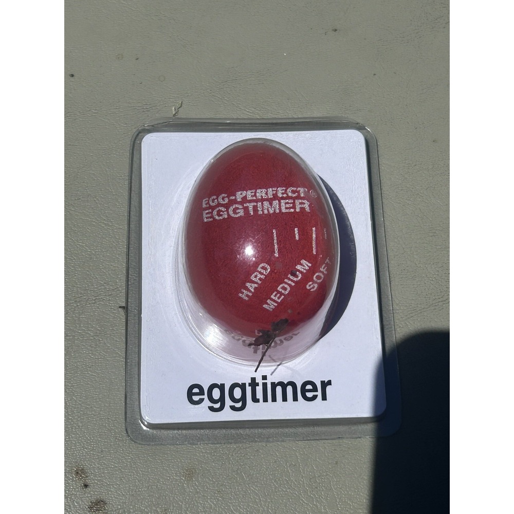 CRATE & BARREL Egg Timer Poach Boil Color Change Temps Food Safe NIP‎